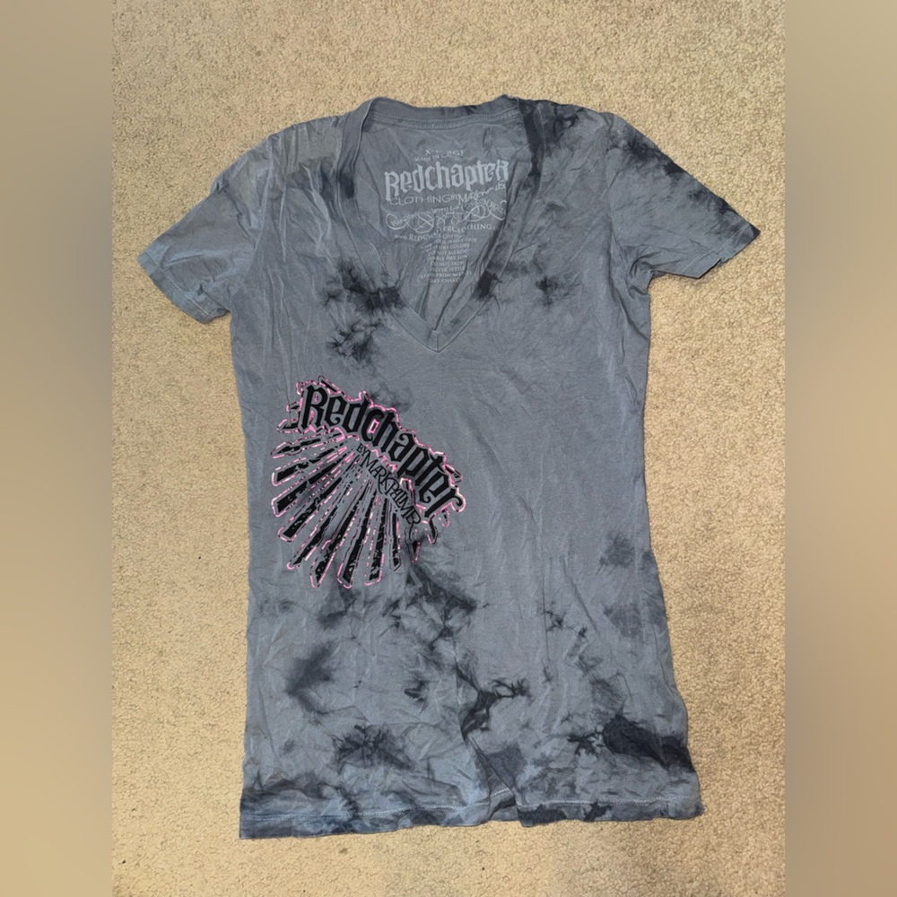 Chapter Charcoal and Pink Graphic Women's Jersey Top